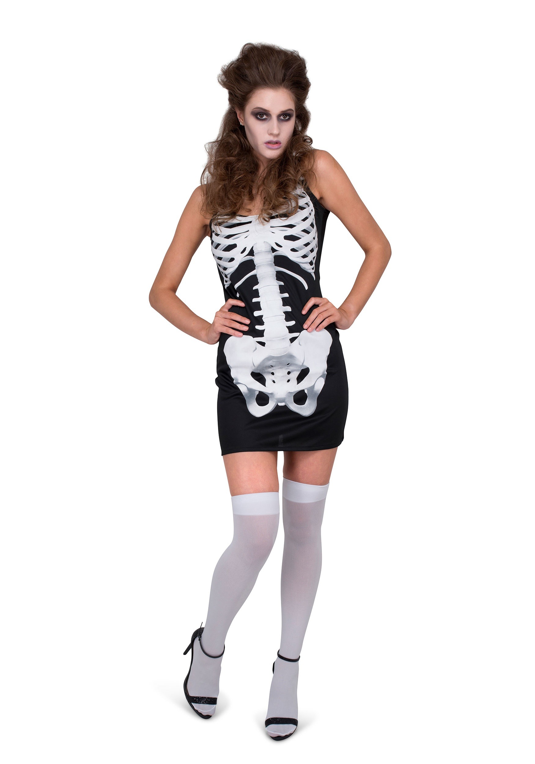 Women's Skeleton Dress Costume