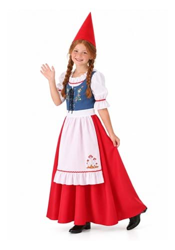 Girls Garden Gnome Costume New Main