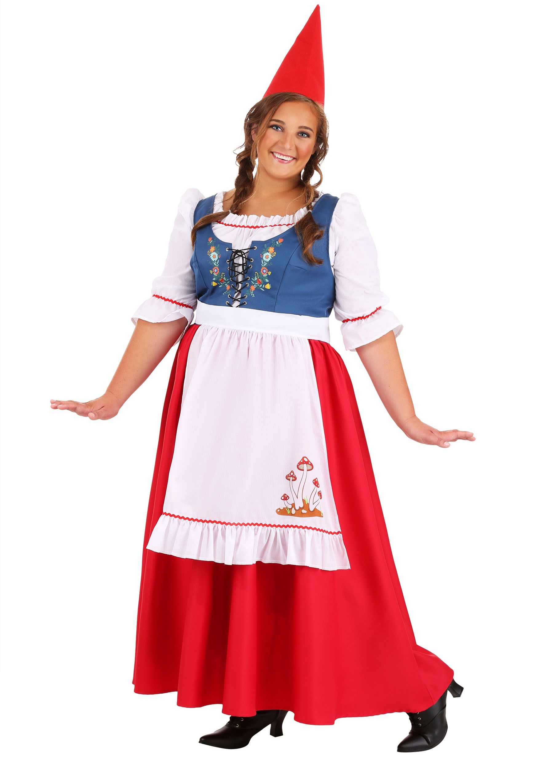 Women's Plus Size Garden Gnome Costume