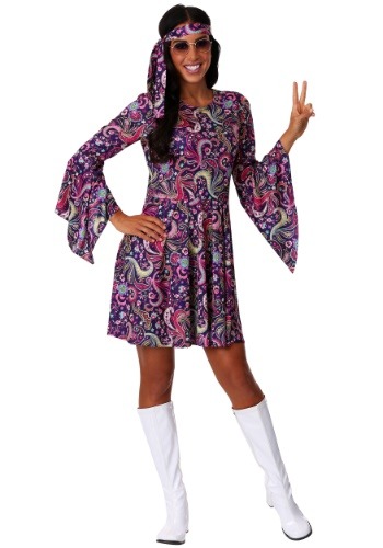 Patchwork Hippie Costume Women's