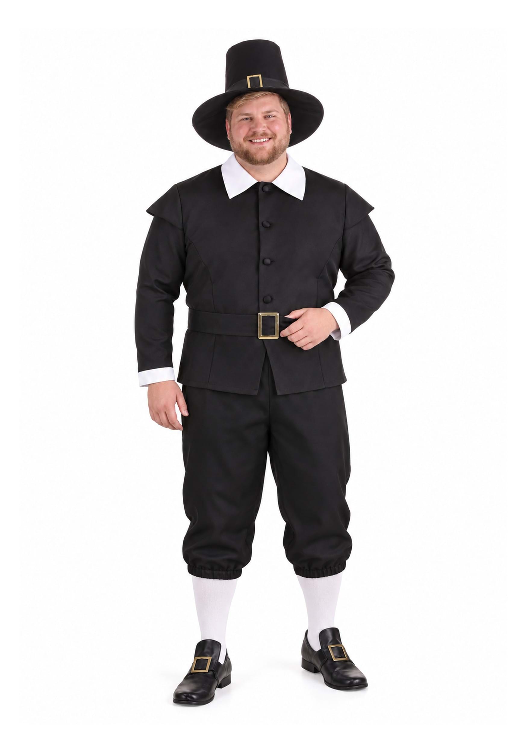 Men's Plus Size First Pilgrim Costume