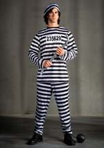 Striped Plus Size Prisoner Costume Alt 5