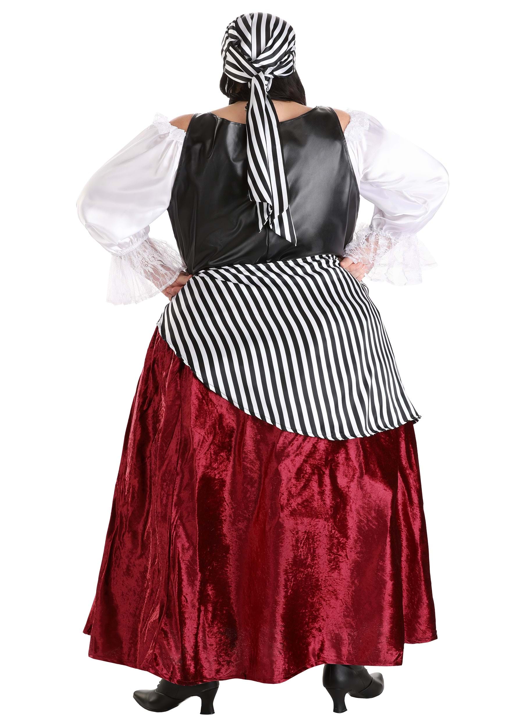 Plus Size Deluxe Pirate Wench Costume , Pirate Dress