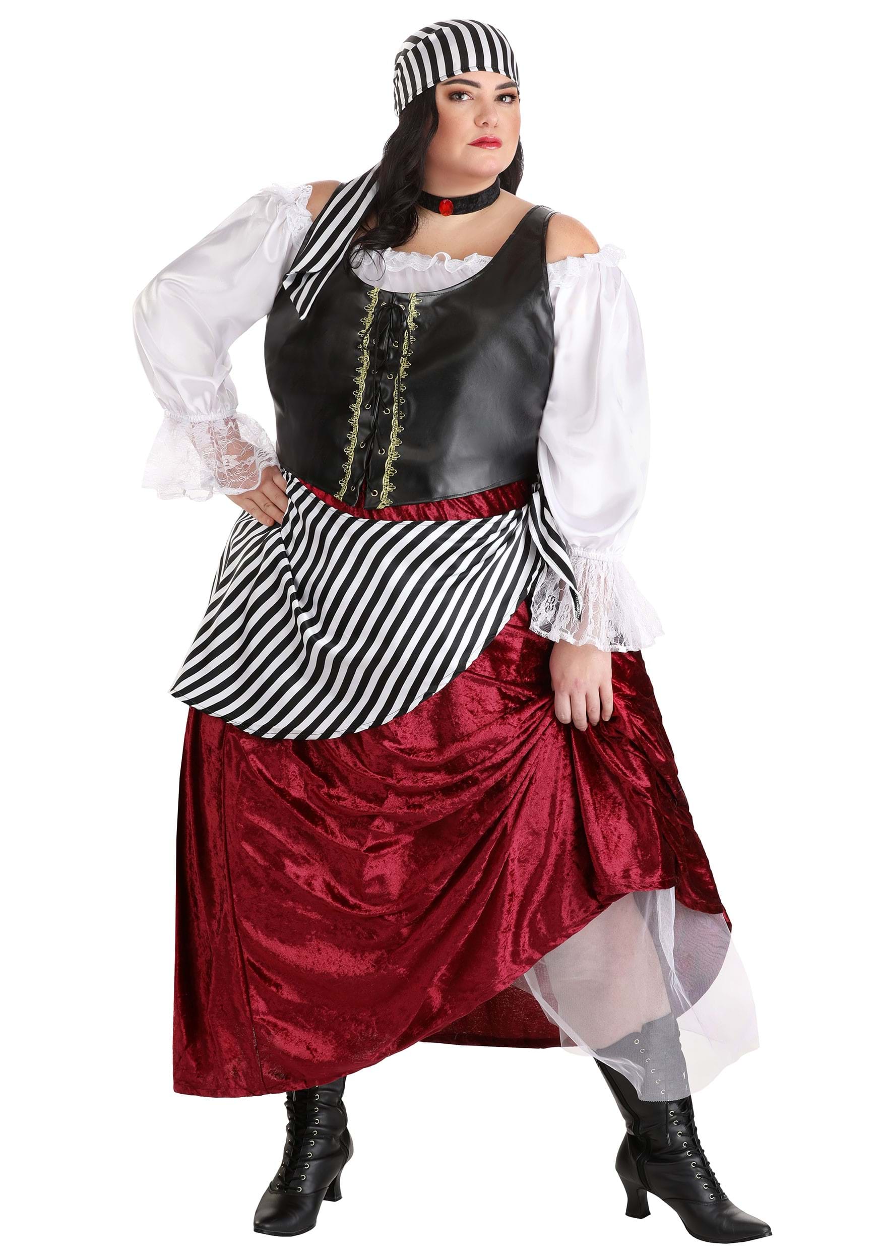 Plus Size Deluxe Pirate Wench Costume , Pirate Dress