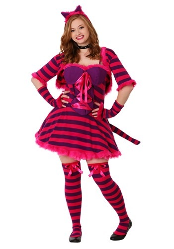 Click Here to buy Plus Size Sexy Wonderland Cat Costume | Cheshire Cat Womens Costume from HalloweenCostumes, CDN Funds & Shipping