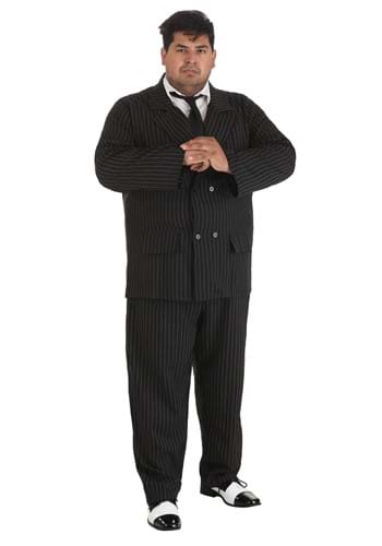 Gangster Plus Size Pinstripe Costume | Mobster Costume