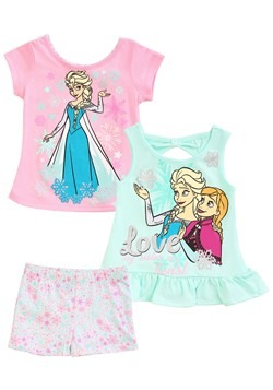 Frozen 3 Piece Love Short & Tops Set