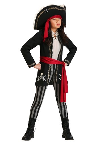 Click Here to buy Gold Queen Pirate Girls Costume from HalloweenCostumes, CDN Funds & Shipping
