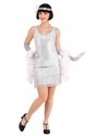 Silver Plus Size Flapper Dress Costume