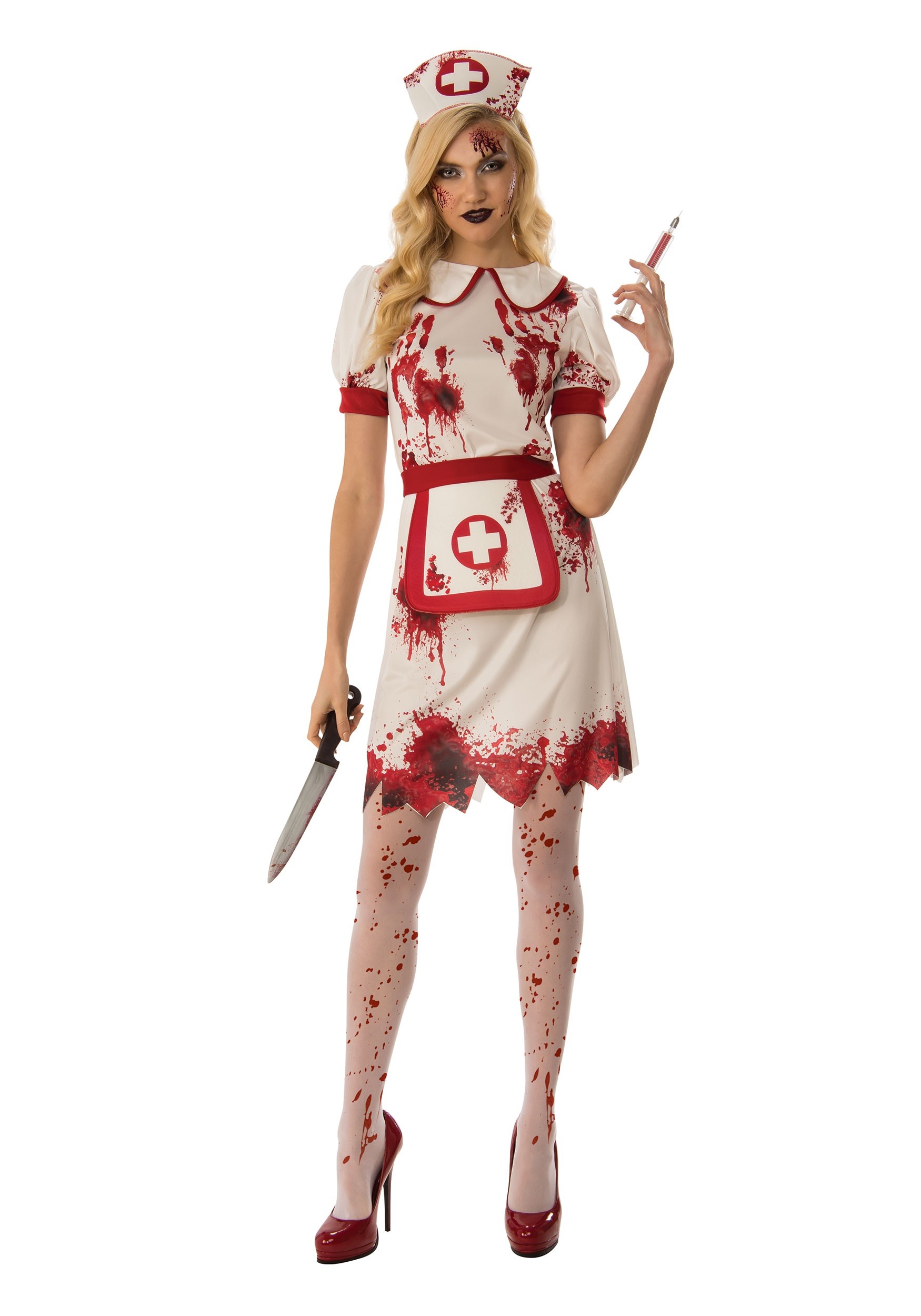 Women's Bloody Nurse Costume Dress