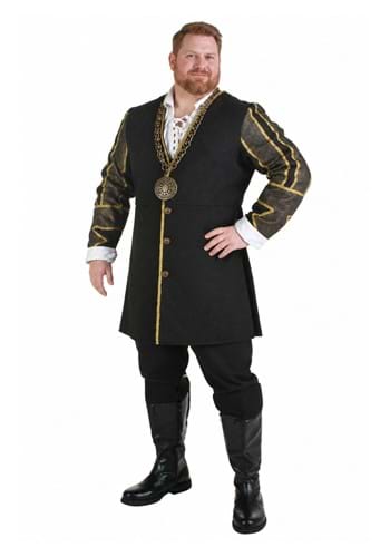 Plus Size King Henry VIII Mens Costume New Main