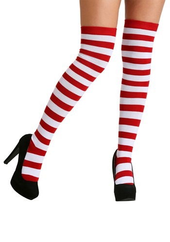 Adult Red and White Socks for Adults