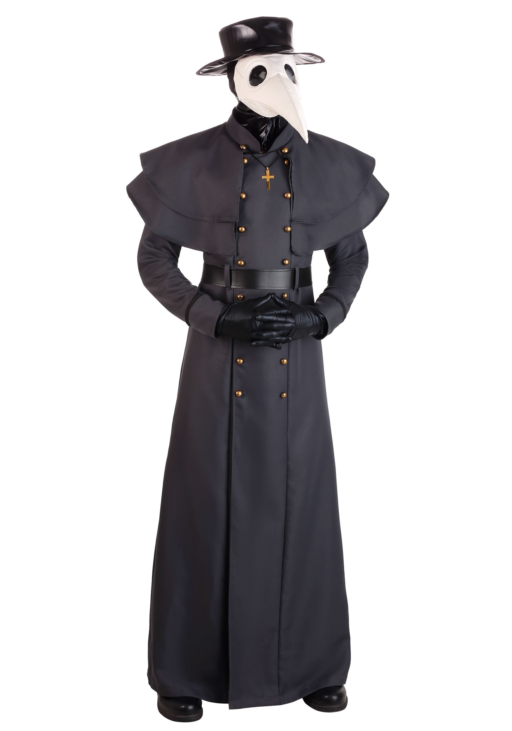Plus Size Classic Plague Doctor Men's Costume | Scary Plus Size Costumes