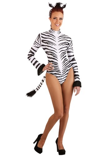 Click Here to buy Sleek Zebra Womens Costume from HalloweenCostumes, CDN Funds & Shipping