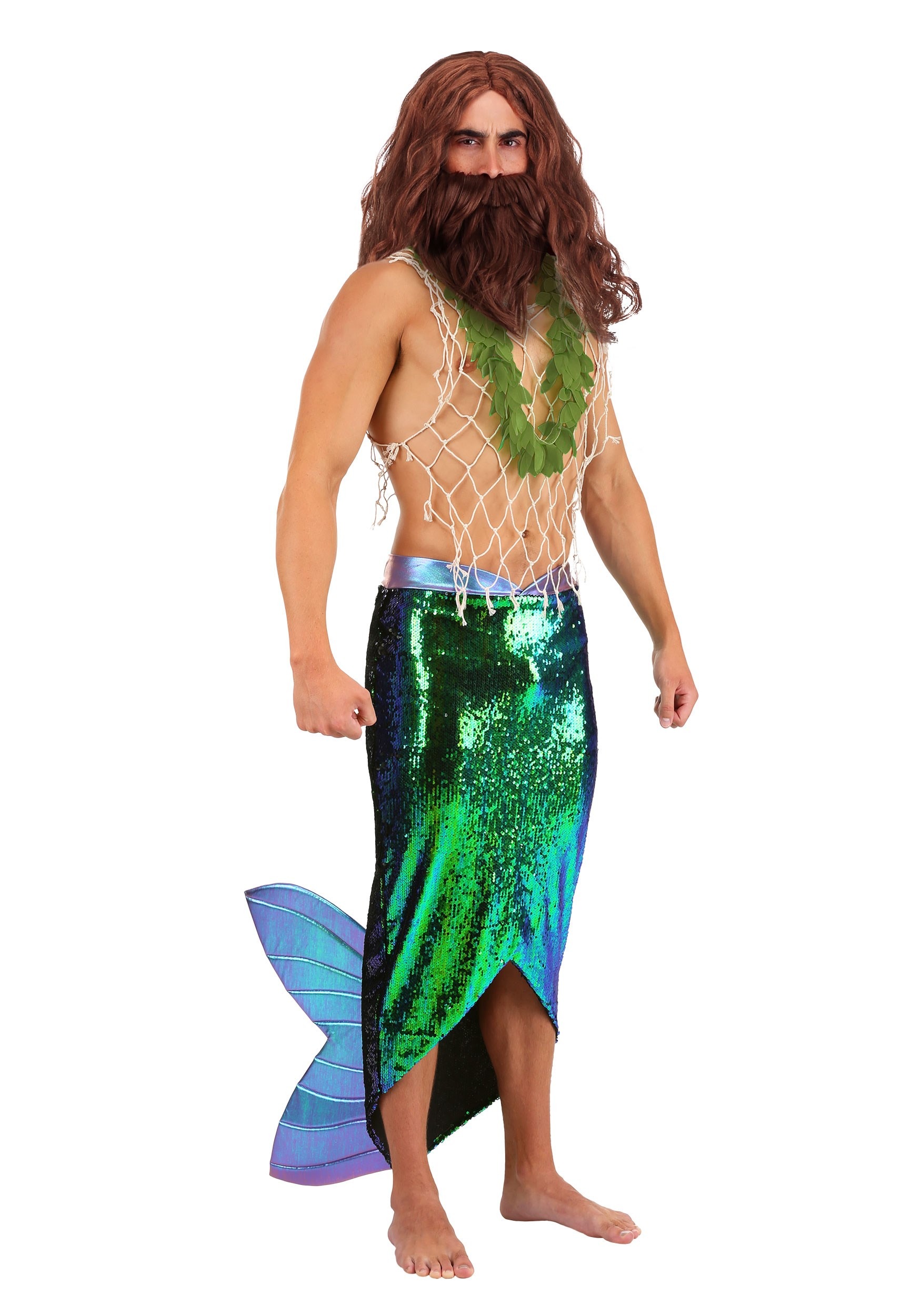 Salty Merman Men's Costume | Mermaid Costumes