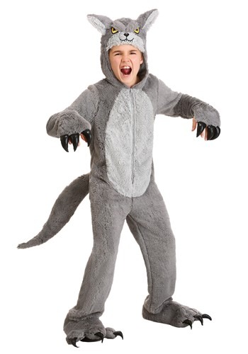 Grey Wolf Kids Costume