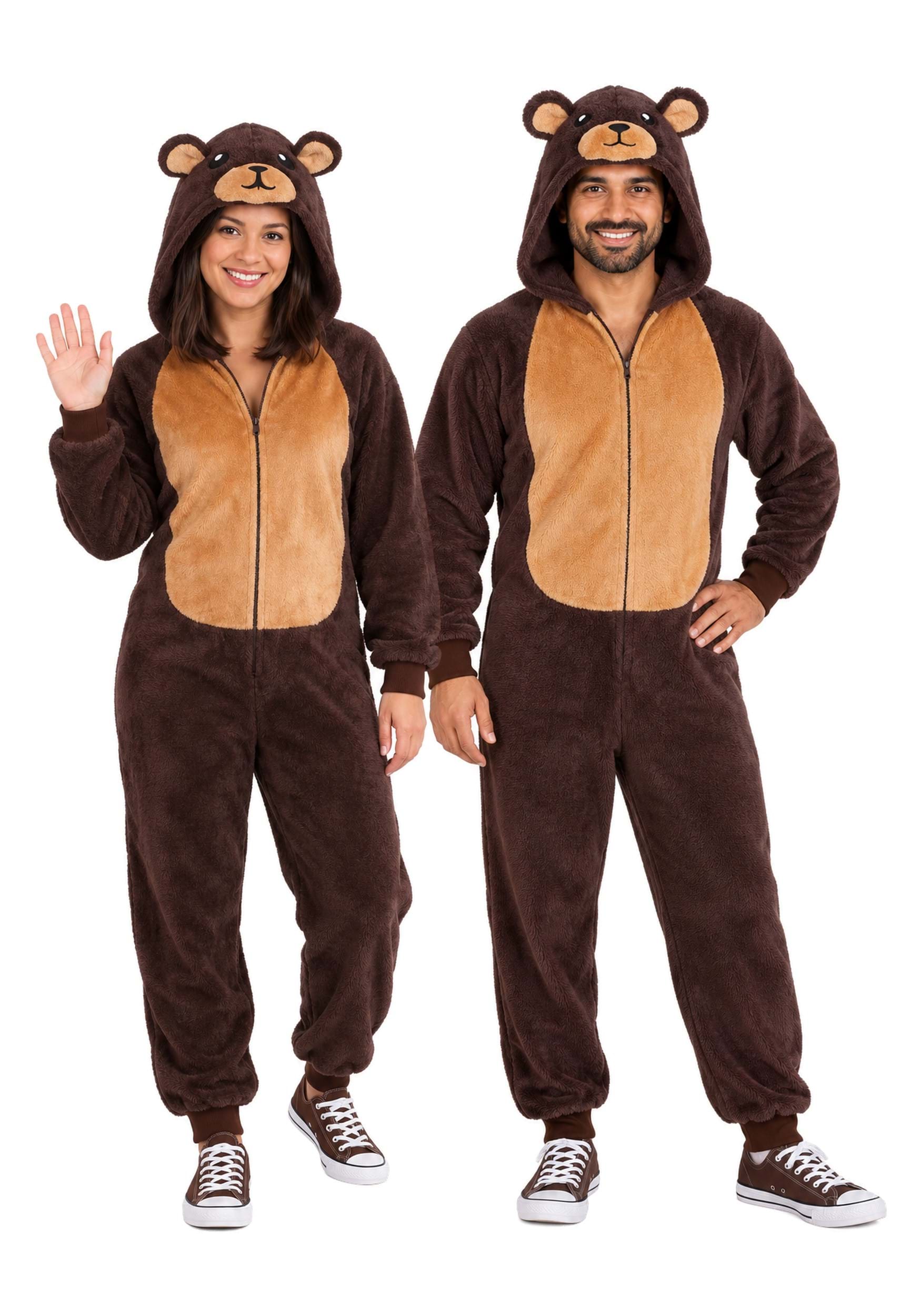 Brown Bear Adult Costume Onesie | Animal Costumes