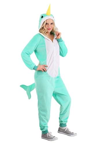 Click Here to buy Narwahl Adult Onesie Costume from HalloweenCostumes, CDN Funds & Shipping