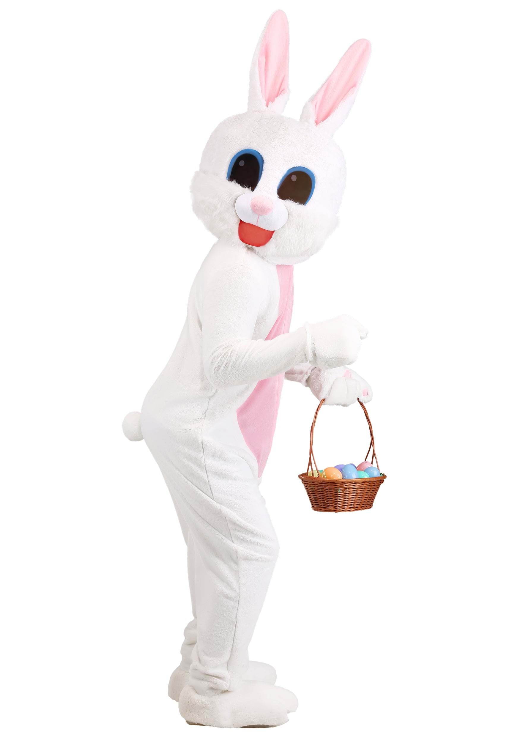 Plus Size Mascot Easter Bunny Costume For Adults