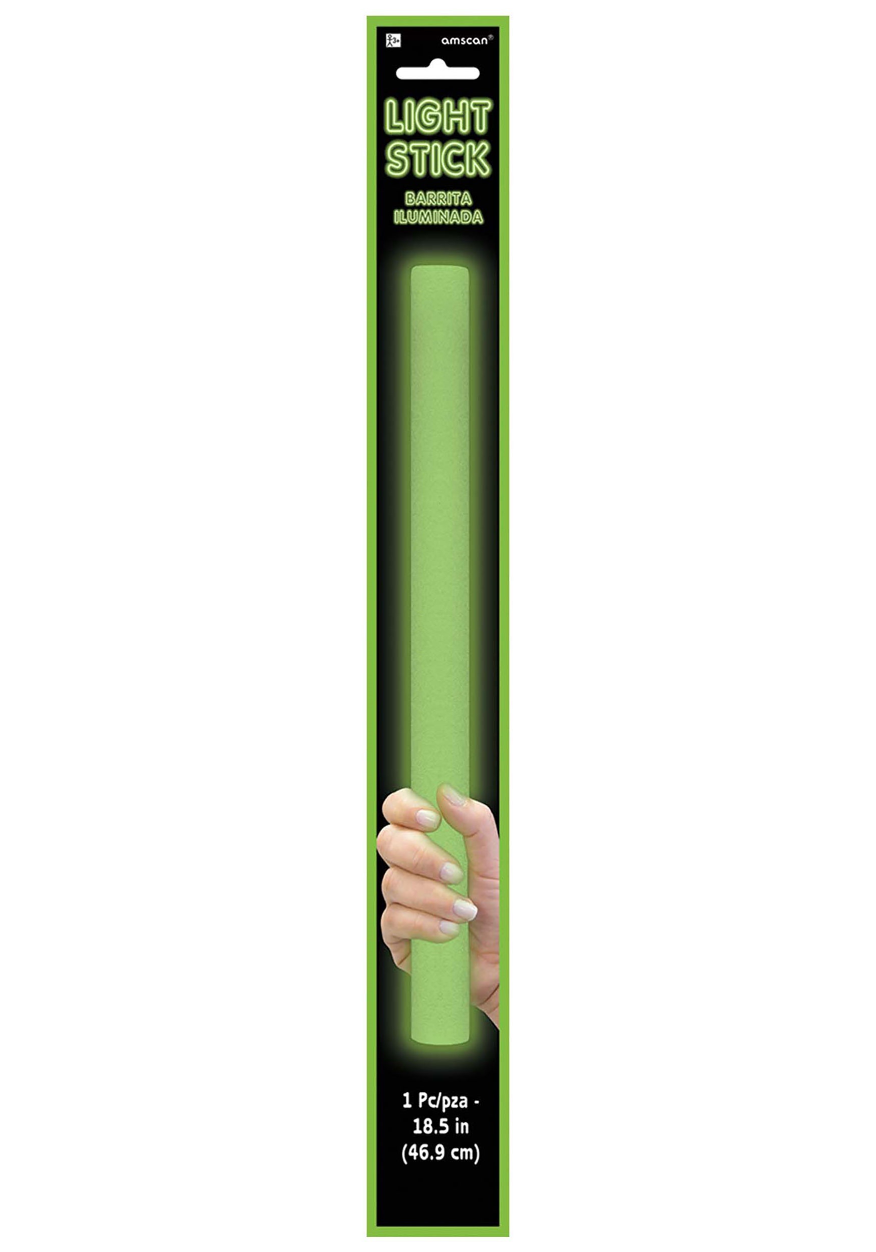 18 Inch Green Foam Light Up Glow Stick