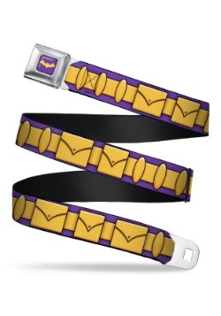 Purple/Gold Batgirl Utility Belt Seatbelt Buckle Belt