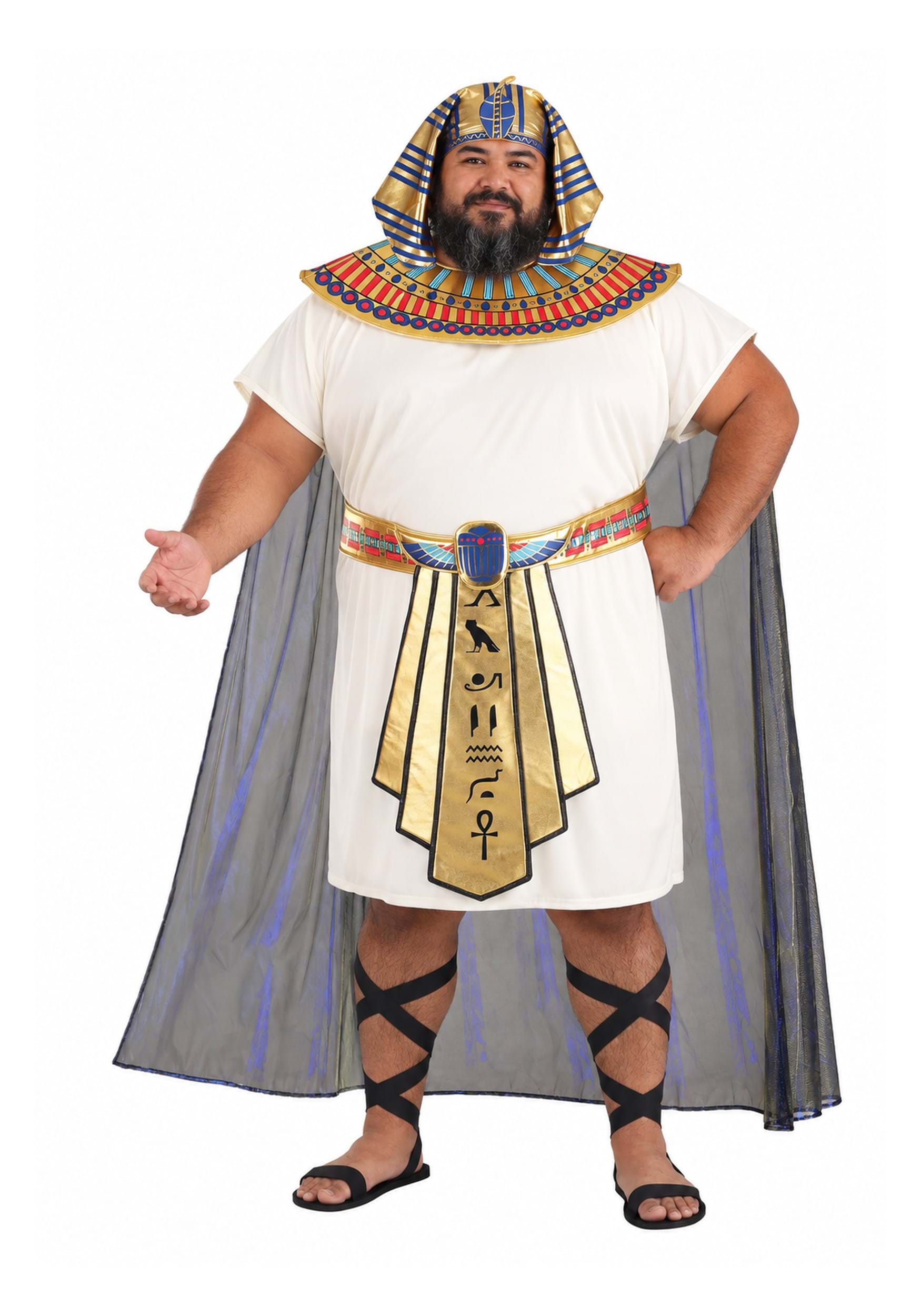 Men's Plus Size King Tut Costume | Plus Size Egyptian Costumes
