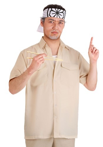 Click Here to buy Karate Kid Mr. Miyagi Adult Costume Kit | Movie Costumes from HalloweenCostumes, CDN Funds & Shipping