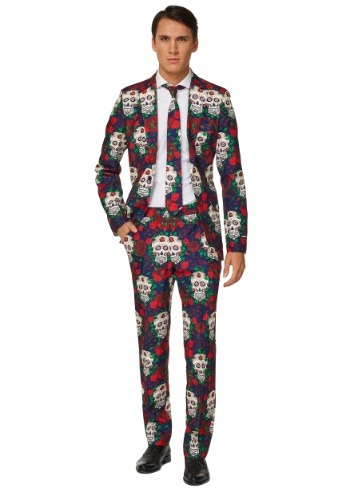 Click Here to buy Day of the Dead Mens Suitmeister Suit Costume from HalloweenCostumes, CDN Funds & Shipping