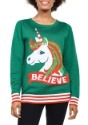 Women's Tipsy Elves Unicorn Ugly Christmas Sweater