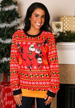 Adult Incredibles Red Ugly Christmas Sweater