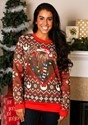 Star Wars Chewbacca Lights Brown/Red Ugly Christmas Sweater