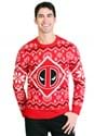 Deadpool Icon Red/White Intarsia Knit Ugly Christm Alt 1