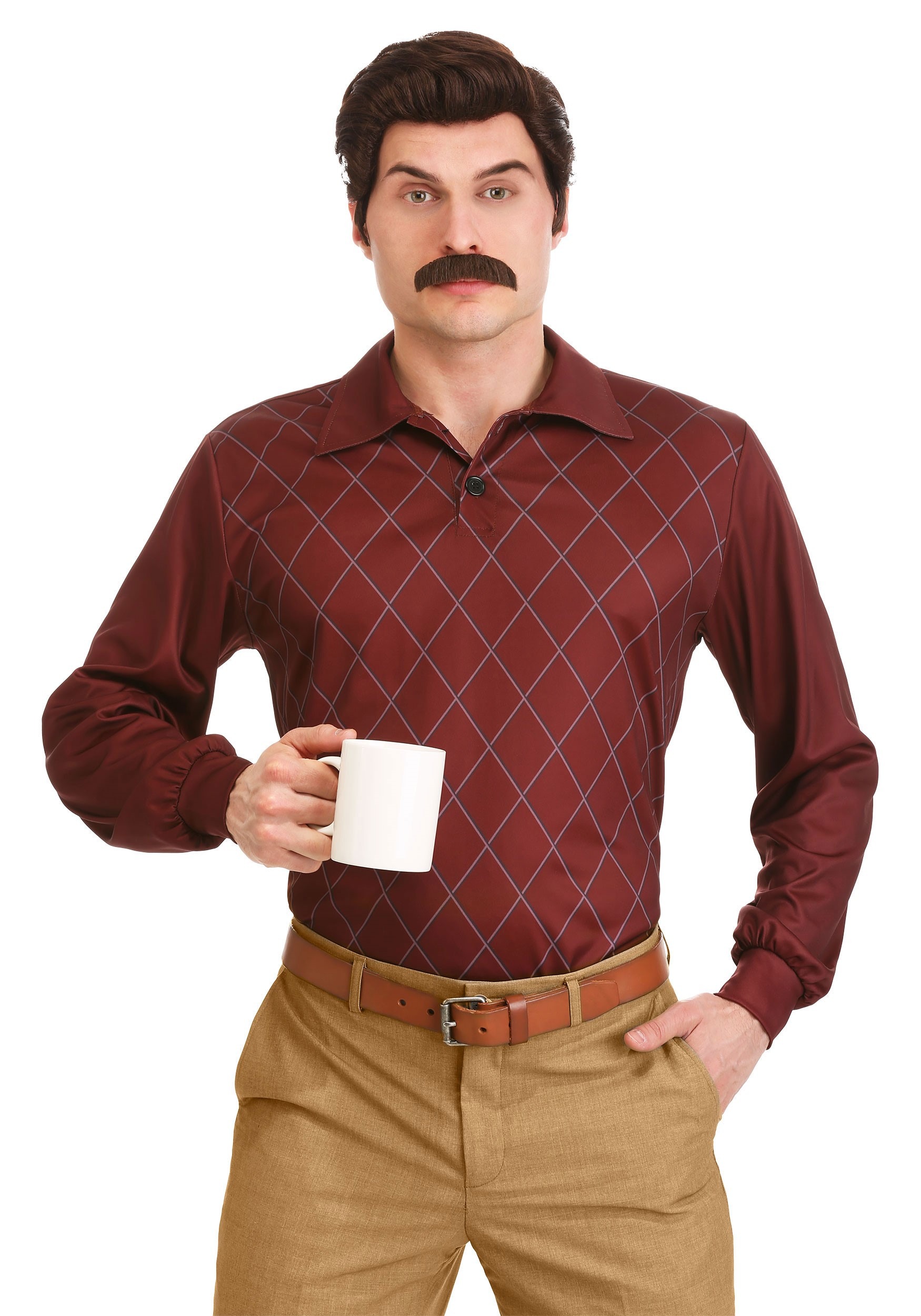 Plus Size Parks and Recreation Ron Swanson Costume for Men