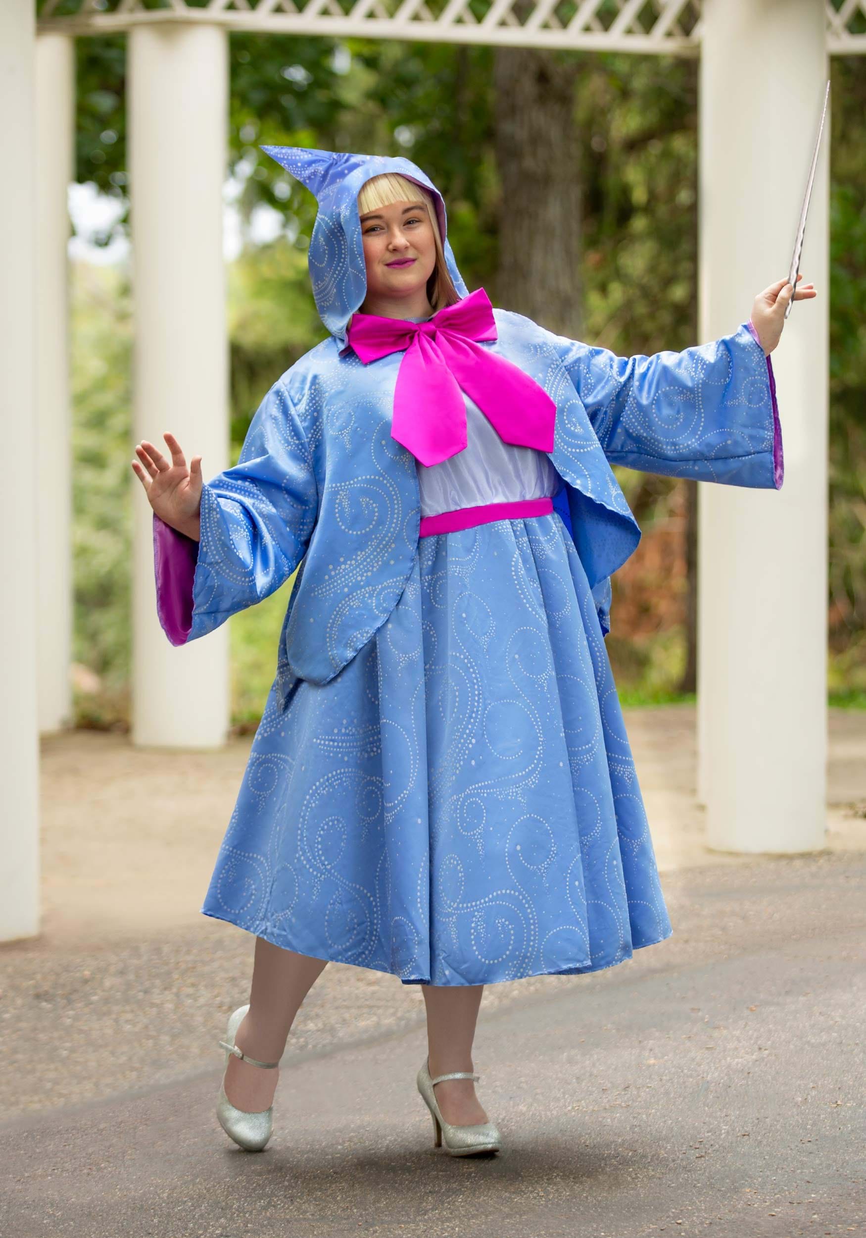 Plus Size Women's Cinderella Fairy Godmother Costume