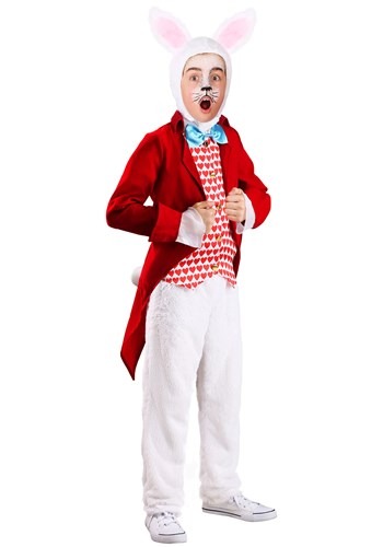 Click Here to buy Kids Dignified White Rabbit Costume from HalloweenCostumes, CDN Funds & Shipping