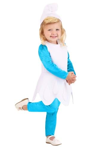 Click Here to buy The Smurfs Smurfette Girls Toddler Costume from HalloweenCostumes, CDN Funds & Shipping