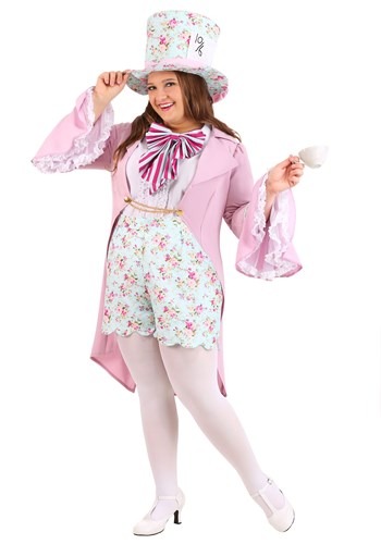 Plus Size Women's Pretty Mad Hatter Costume