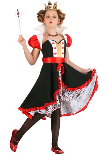 Girl's Premium Queen of Hearts Costume