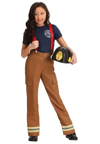 Click Here to buy Fire Captain Girls Costume from HalloweenCostumes, CDN Funds & Shipping