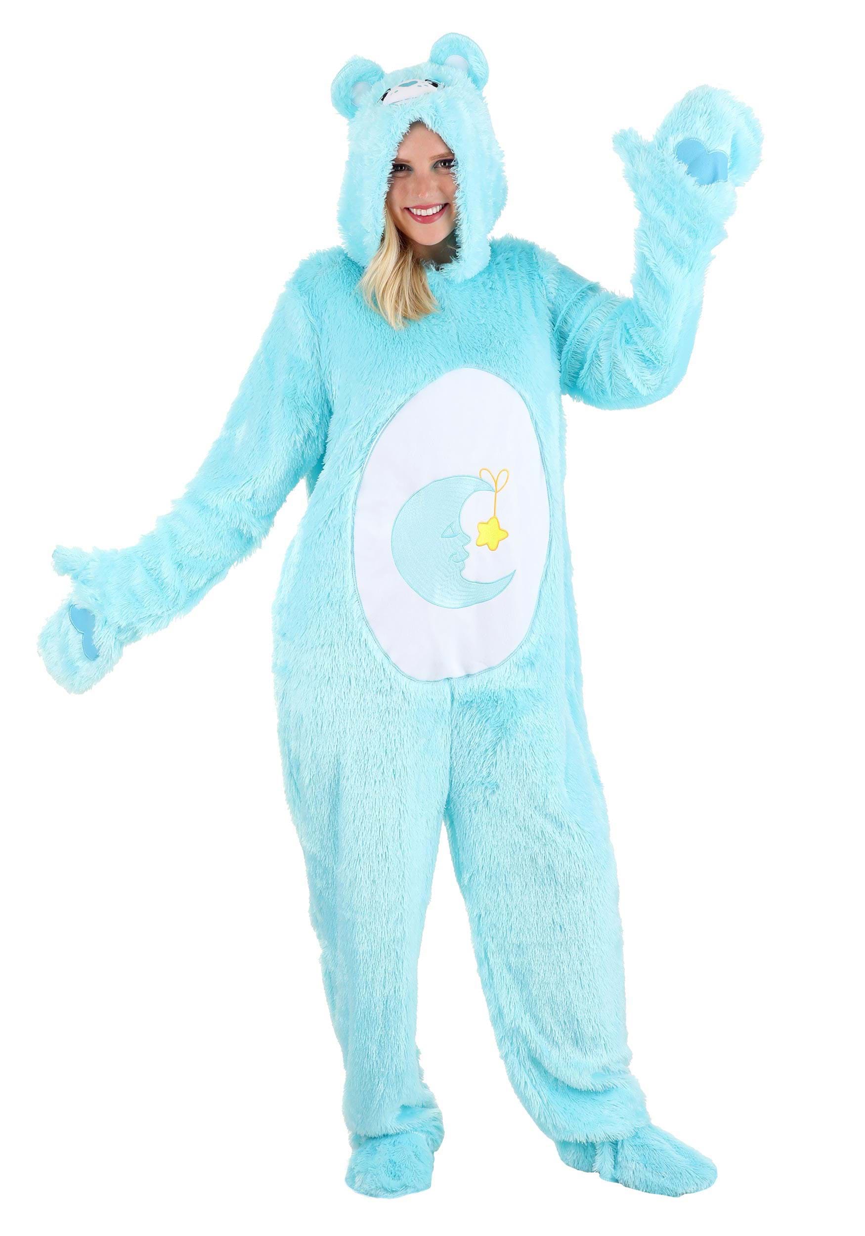 Plus Size Adults Retro Bed Time Bear Costume