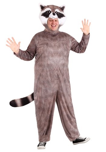 Realistic Plus Size Raccoon Costume