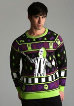 Beetlejuice It's Showtime! Ugly Halloween Sweater Alt 4