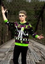 Beetlejuice It's Showtime! Ugly Halloween Sweater Alt 12