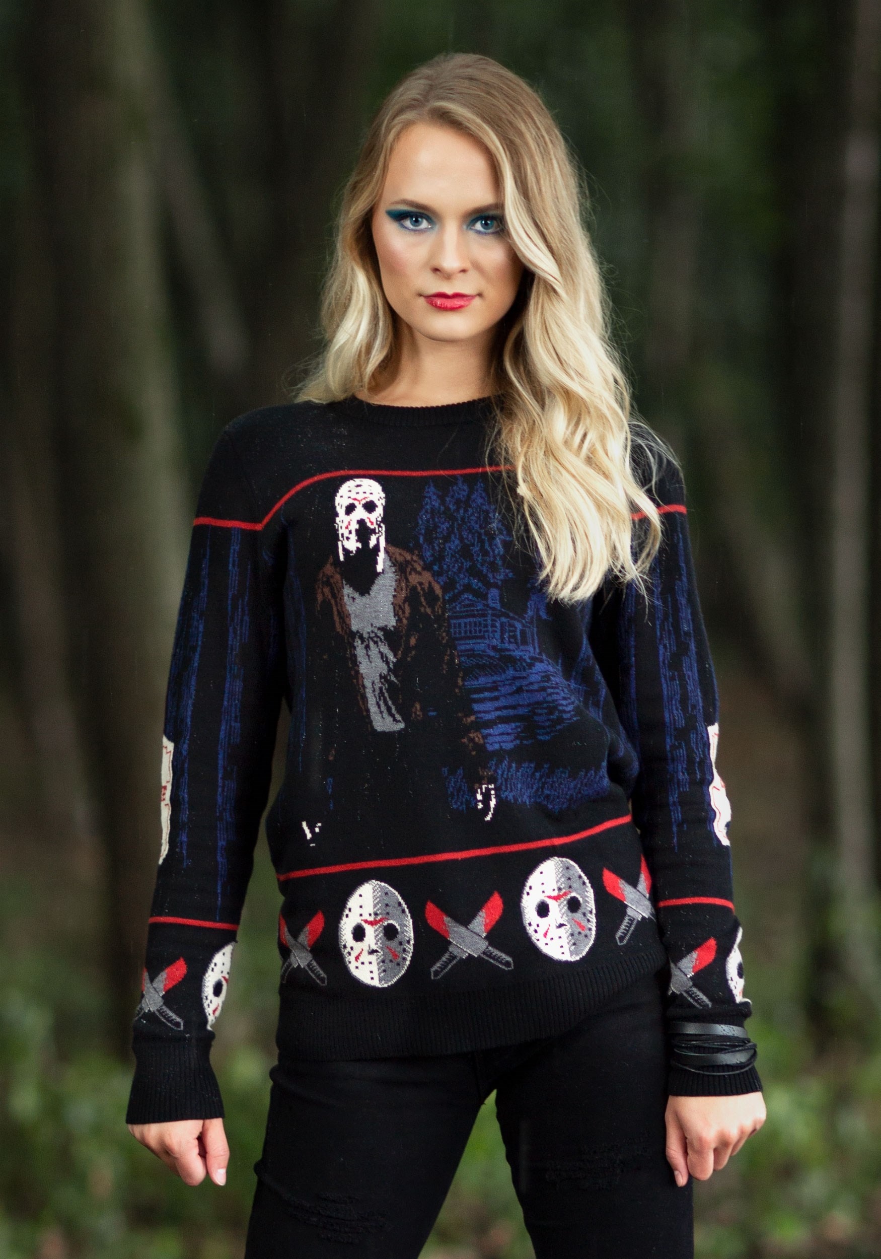 Friday The 13th Camp Crystal Lake Halloween Sweater For Adults