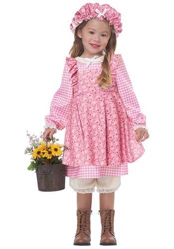 Click Here to buy Little Prairie Girl Costume for Toddlers from HalloweenCostumes, CDN Funds & Shipping