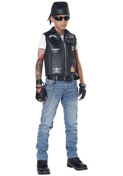 Child Cool Kid Biker Vest Costume