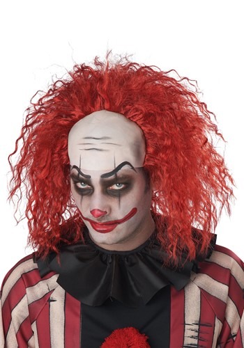 Red Creepy Clown Wig