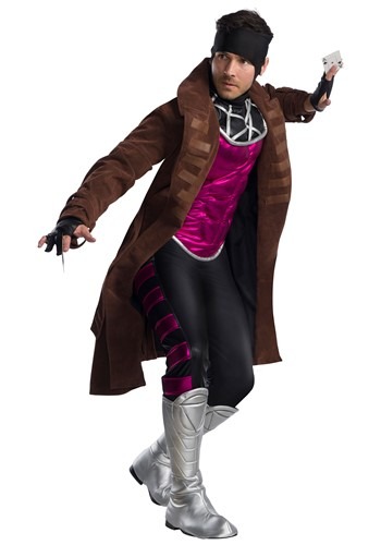 Click Here to buy Adult X-Men Gambit Costume from HalloweenCostumes, CDN Funds & Shipping