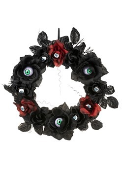 Halloween Light Up Eyeball Wreath Update Main