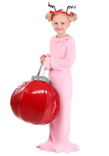 Click Here to buy Kids Dr. Seuss Classic Cindy Lou Who Costume | How the Grinch Stole Christmas Costumes from HalloweenCostumes, CDN Funds & Shipping
